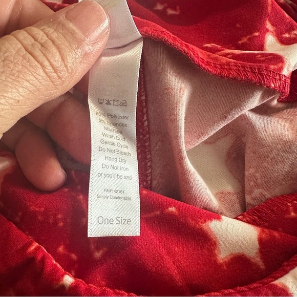 Lularoe womens OS (2-12) Patriotic USA Leggings New no tags - Picture 4 of 5